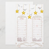 Einnahmen und Rettend Tracker-Haushalt   Briefpapier (Vorne/Hinten)