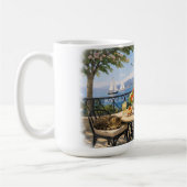 Einnicken! Sage Vintage Meerestiere Kaffeetasse (Links)