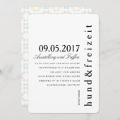 EinŌ Puristisch Einladung (Vorne/Hinten)