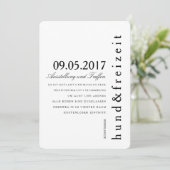 EinŌ Puristisch Einladung (Stehend Vorderseite)