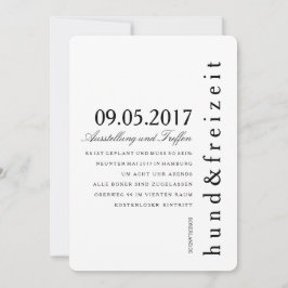 EinŌ Puristisch Einladung