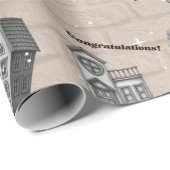 Einpackpapier für neue Häuser (Rolleneckpunkt)