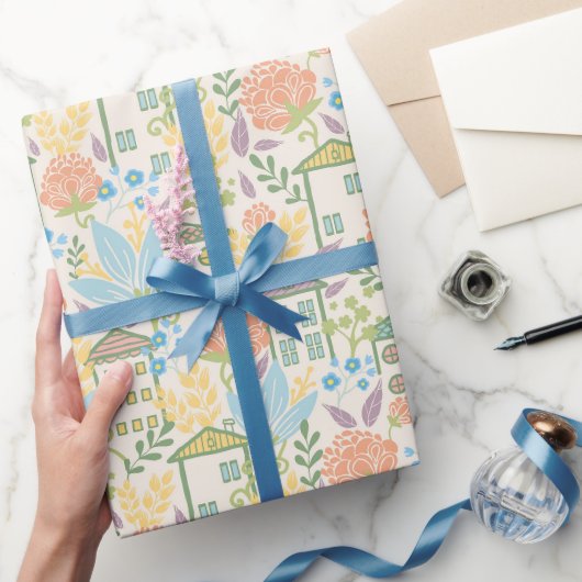 Einpackpapier für neues Zuhause (Schenken)