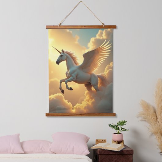 Einpolige Wandtapete aus Holz Wandteppich Mit Holzrahmen (Schlafzimmer)