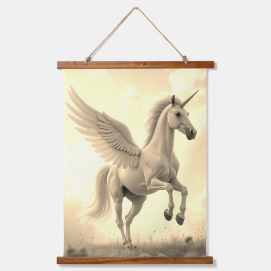 Einpolige Wandtapete aus Holz Wandteppich Mit Holzrahmen (Vorderseite)