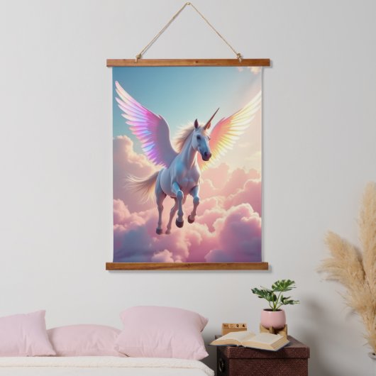 Einpolige Wandtapete aus Holz Wandteppich Mit Holzrahmen (Schlafzimmer)