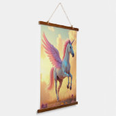 Einpolige Wandtapete aus Holz Wandteppich Mit Holzrahmen (Gewinkelt)