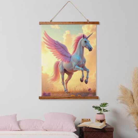 Einpolige Wandtapete aus Holz Wandteppich Mit Holzrahmen (Schlafzimmer)