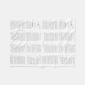 Einpresserzeugnisse Fleecedecke (Vorderseite (Horizontal))