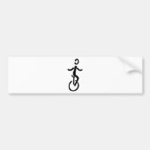 Einrad Autoaufkleber (Vorne)