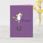 Einrad-Einrad-Karte Karte (Gelbe Blume)