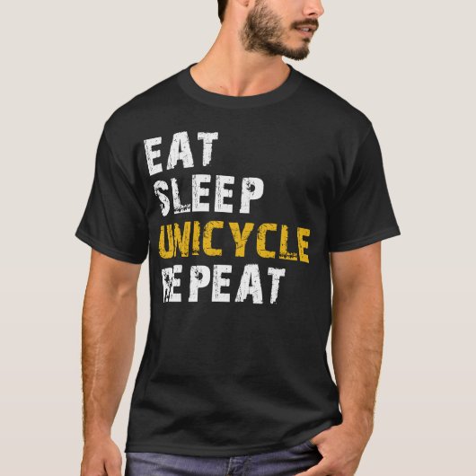 Einrad essen T-Shirt (Vorderseite)