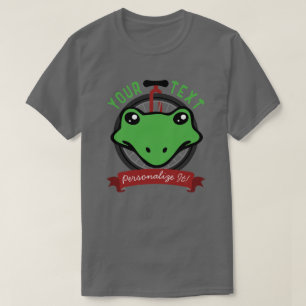 Einrad-Frosch-Grafik T-Shirt