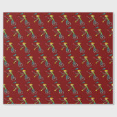Einrad Jongleur Geschenkpapier (Flach)