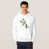 Einrad Jongleur Hoodie (Vorne ganz)