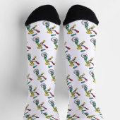Einrad Jongleur Socken (Oben)