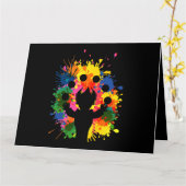 Einrad Juggling Circus Juggler Karte (Gelbe Blume)