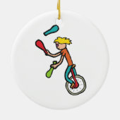 Einrad Keramik Ornament (Hinten)