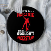 Einrad-Sache Monocycle Unicyclist Juggling Einicy Button (Beispiel)