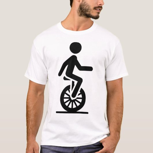 Einrad-Symbol T-Shirt (Vorderseite)