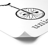 Einraddruck Poster (Ecke)