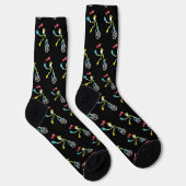 Einradfahrender Stockmann Jongleur Socken (Rechts)