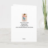 Einradkarte, Aquarelltafel Karte (Rückseite)