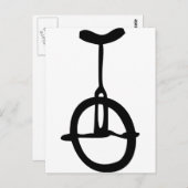 Einradsymbol Postkarte (Vorne/Hinten)