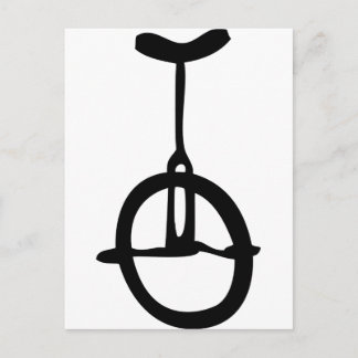 Einradsymbol Postkarte