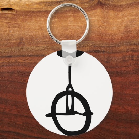Einradsymbol Schlüsselanhänger (Vorderseite)