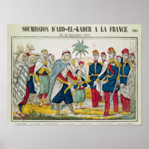 Einreichung von Abd el-Kader bei Henri d'Orleans Poster
