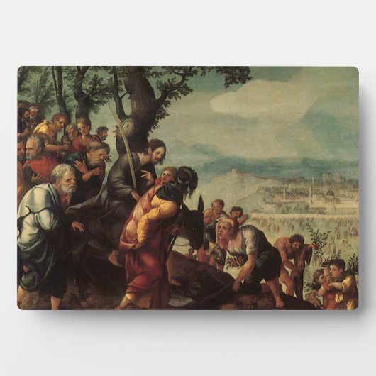 Einreise Christi nach Jerusalem Fotoplatte (Vorderseite)