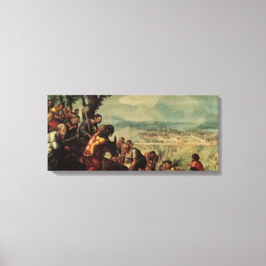 Einreise Christi nach Jerusalem Leinwanddruck (Vorderseite)