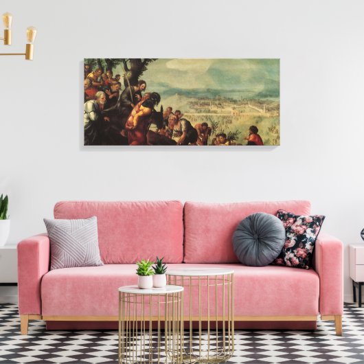 Einreise Christi nach Jerusalem Leinwanddruck (Insitu (Wohnzimmer))
