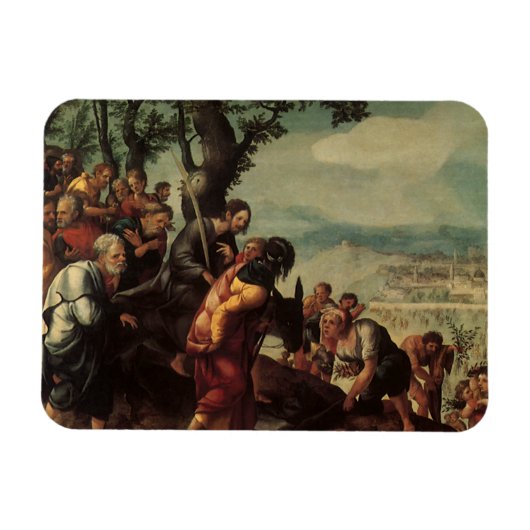 Einreise Christi nach Jerusalem Magnet (Horizontal)