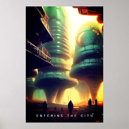 Einreise in die Stadt Poster (Vorne)