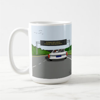 Einreise nach New Jersey. Erhöhen Meds Funny Carto Kaffeetasse