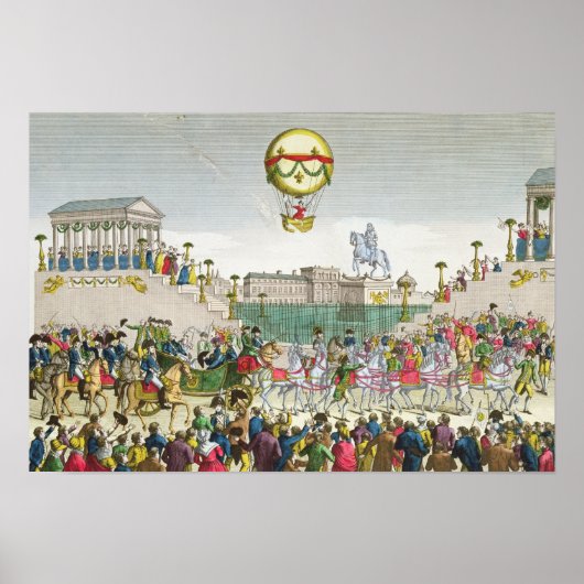 Einreise von Louis XVIII. Mai 1814 nach Paris Poster (Vorne)