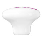 Einrichtung der Nähmaschine mit lila Blume Keramikknauf (Seitenansicht)