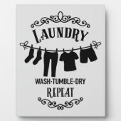 Einrichtung der niedlichen Waschküche Fotoplatte (Vorderseite)