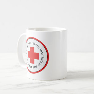 Einrichtung des Staat für kriminell verrückt Kaffeetasse