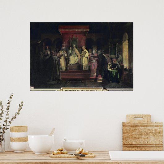 Einrichtung des Statuts der Templer Poster (Küche)