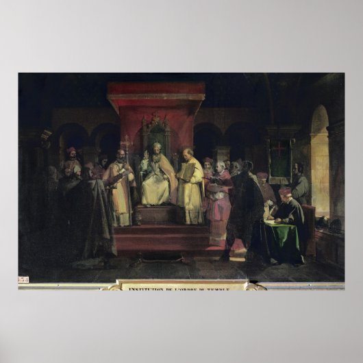 Einrichtung des Statuts der Templer Poster (Vorne)