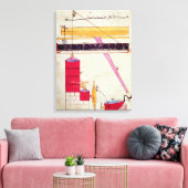 Einrichtung für die Wasserversorgung eines Springb Leinwanddruck (Insitu (Wohnzimmer))