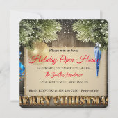 Einrichtung für Weihnachtsbaumkarten Feiertagskarte (Vorderseite)