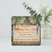 Einrichtung für Weihnachtsbaumkarten Feiertagskarte (Stehend Vorderseite)