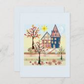 Einrichtung, Häuser, Dorf Einladung (Vorne/Hinten)