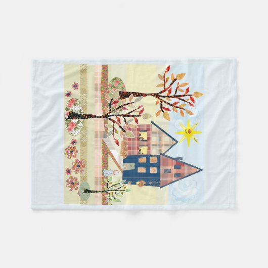 Einrichtung, Häuser, Dorf Fleecedecke (Vorderseite (Horizontal))