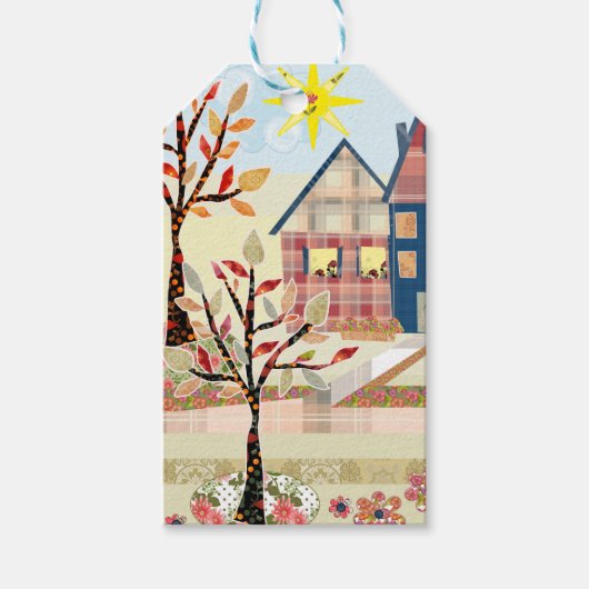 Einrichtung, Häuser, Dorf Geschenkanhänger (Vorderseite)