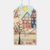 Einrichtung, Häuser, Dorf Geschenkanhänger (Rückseite)